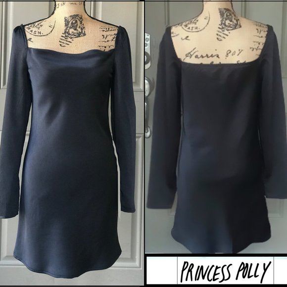 Princess Polly Black Recycled Fibers STAR POWER Mini Dress - Picture 2 of 11